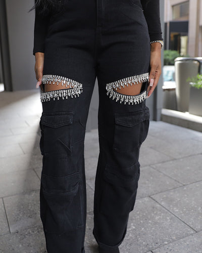 Bedazzle Cargo jeans